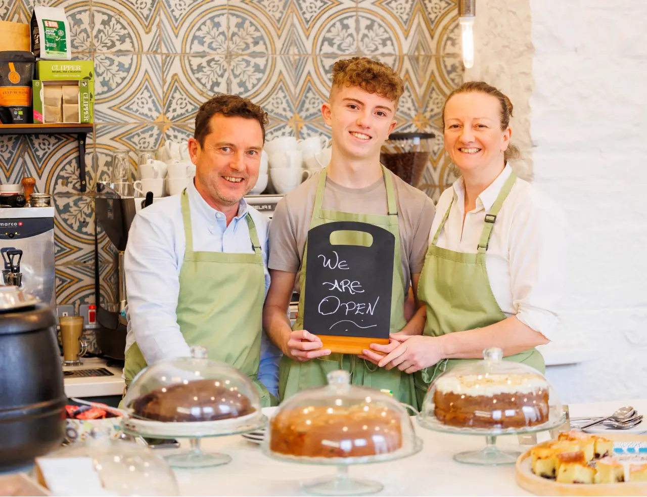 Courtyard Cafe Trio Sean Orla and Johnny